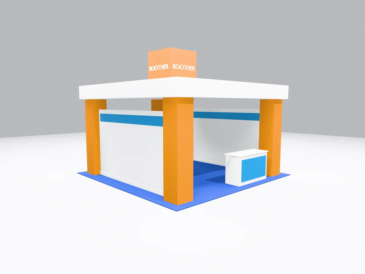 A booth design generated in Boother