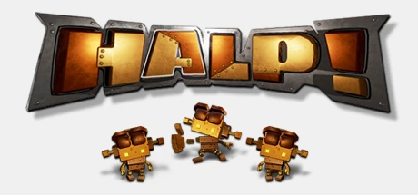 HALP! title artwork and logo from Fun Bits Interactive
