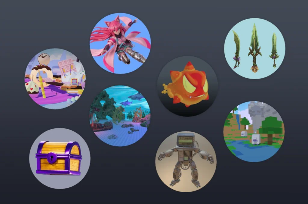 Worlds, characters, and objects from Nilo’s community showcase